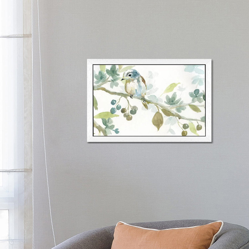 Beginning Of Spring II by Carol Robinson - Painting on Canvas, 66.04 cm H x 45.72 cm W, White Framed