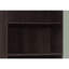6 Tier Bookcase For Office & Bedroom, 72" Height, Brown Laminate Finish, Transitional Design, 3 Adjustable Shelves And 2 Fixed, Space Saving, Elegant , Tipping Hardware Extra Security, Assembly
