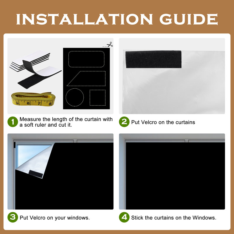 Portable Blackout Curtains   Suitable For Bedrooms And Dormitories - No Drilling Required   Sunscreen Curtains   Essential For Travel