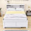 Lit plateforme en bois avec lit gigogne simple et 3 tiroirs Olriedge-2143325503-2143325502