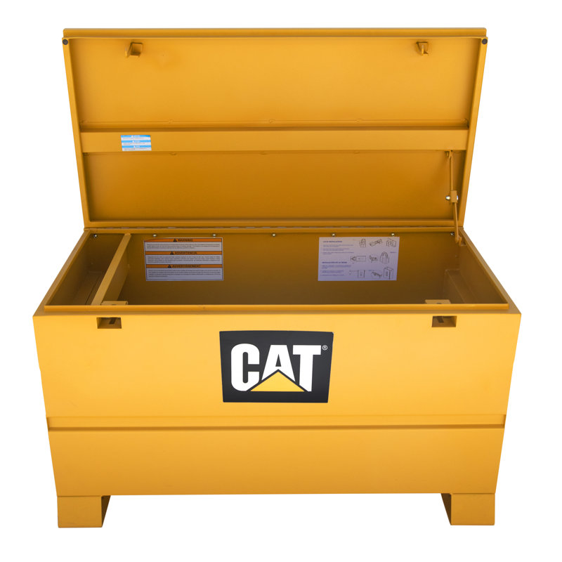 CAT CT44R - Coffre à outils en acier pour chantier 48 po avec verrou | Boîte de rangement robuste