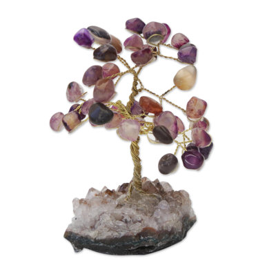 Arbre à pierres de agate mystical leaves