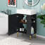 21.6'' Freestanding Bathroom Sink Combo, Floor Stand Bathroom Vanities Set With Right Side Storage Shelf, Metal Legs-1366657750