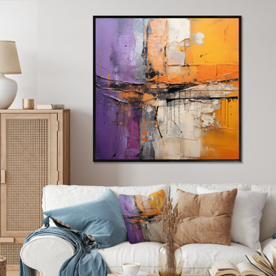 Collage Impressions IV sur toile