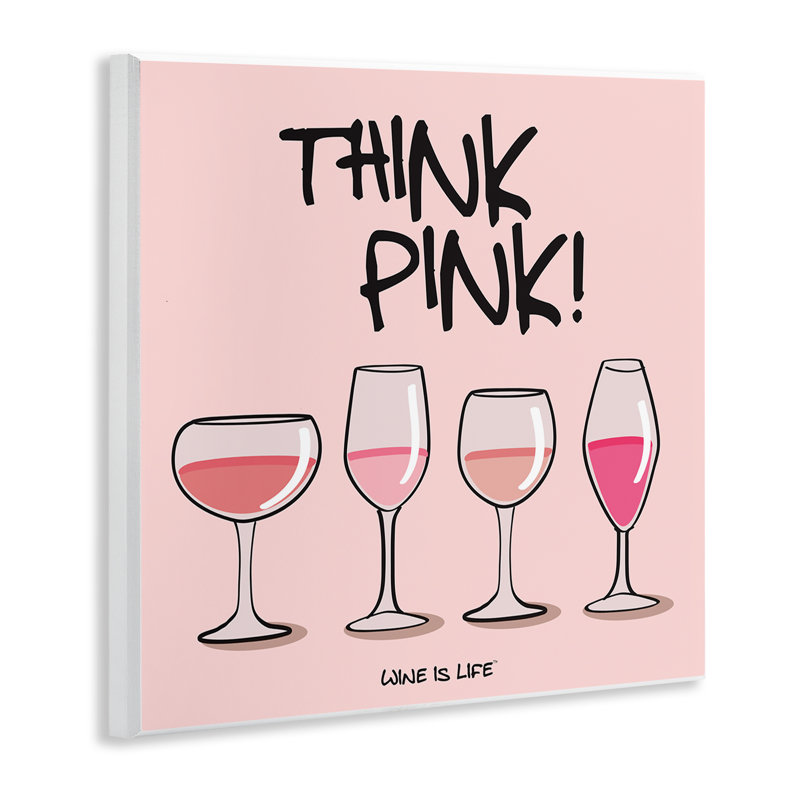 Art mural "Think rose champagne" par WIL
