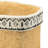 Set of 2 Rectangular Basket Planters with Geometric Trim, L:10.5x8.5x8" S:7.5x5.5x6.5"