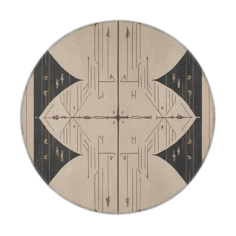 Eternal Resonance Indoor And Outdoor Area Rug, Round 5'