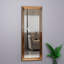 Miroir élégant avec cadre en bronze, 15,7 x 41,3 x 1,2 pouces | 100% panneau de fibres à densité moyenne avec miroir écologique Flocal-E | Fixation murale, couleur cuivre massif | Parfait pour un décor traditionnel dans les vestibules et les espaces de vie-1454842410