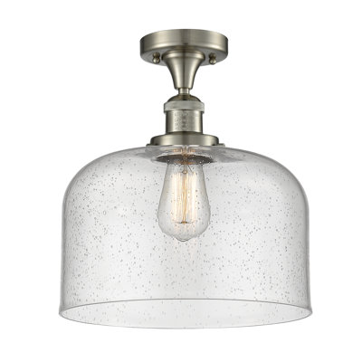 Bell - 1 Light 12" Semi-Flush Mount