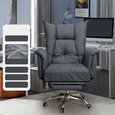 Naseer Genuine Leather Side Chair