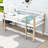 Twin Wood Loft Bed With Ladder And Guardrails, Low-Height Design