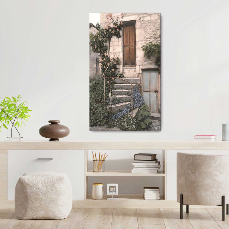 "Porte Bleue" par Marilyn Dunlap, reproduction sur toile, H 24 po x l 40 po x P 1,5 po