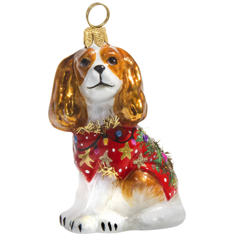 Cavalier King W/Ugly Christmas Sweater