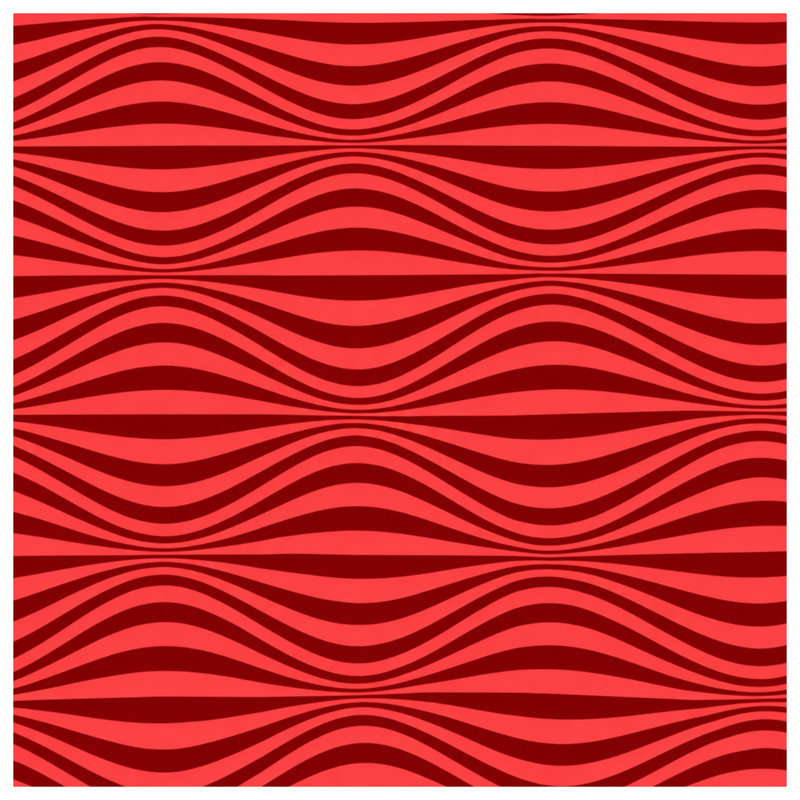 Édredon Red Wavy Lines, Twin