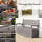 75 Gallon Durable Lockable Resin Outdoor Bench Storage And Organization Deck Box-133435529-133435531