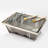 Foldable portable outdoor charcoal barbecue set