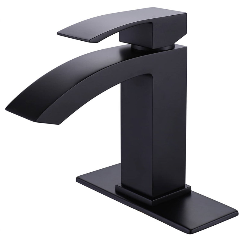 Robinet de lavabo de salle de bain monotrou Waterfall