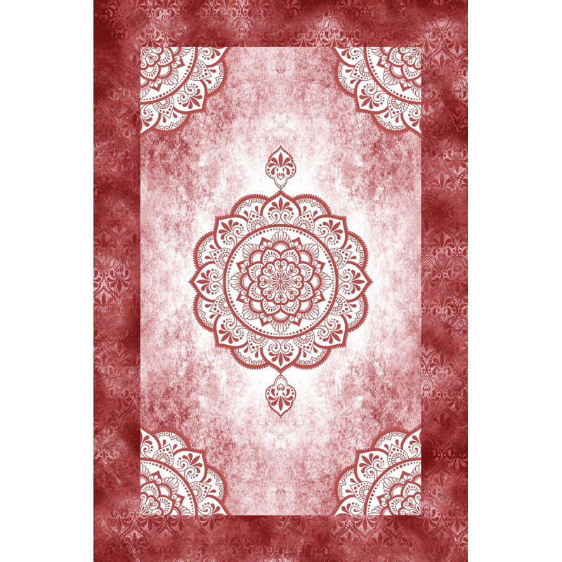 Premium Woven Carpet, 5.9 x 9.2 ft, 100% Polyester, 650 g/m² | Antibacterial, Non-Slip PVC Underside, 0.3 in Pile Height | Machine Washable, 3D Digital Printing | Perfect for Living Room, Bedroom, & Office Decor