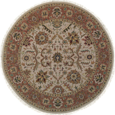 Hand Knotted Wool Floral Area Rug