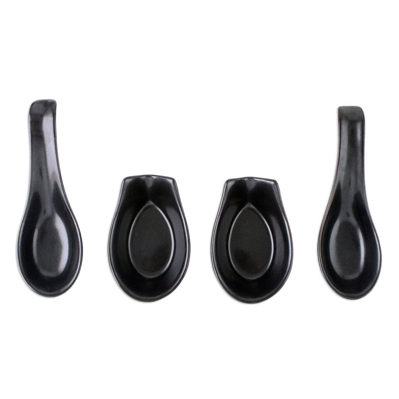 Ceramic / Porcelain Oval Spoon Rest