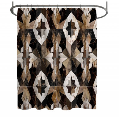 Soniqua Geometric Shower Curtain