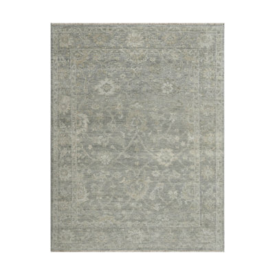 Tapis intérieur / extérieur rectangulaire en laine 7 pi 4 po x 9 pi 9 po One-of-a-Kind