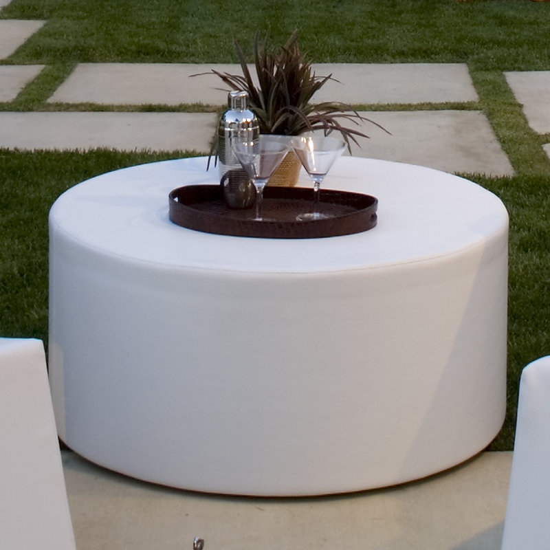 ClubNow Outdoor Pouf, Chill White
