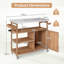 Solid Wood Bar Cart