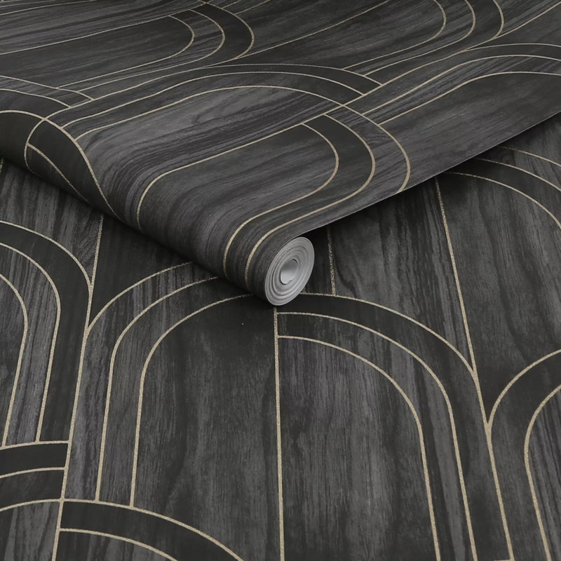 10cm x 52cm Matte Wallpaper Roll, Black