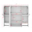 Armoire de rangement murale moderne avec miroir, rangement dissimulé et barre à serviettes Modern-1527313842