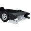 Lit plateforme simple en forme de voiture de course avec roues, noir-554331700