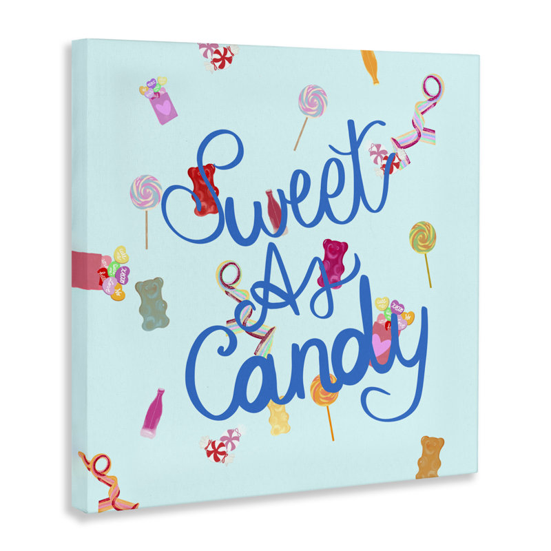 Sweet As Candy Canvas, design by Ashley Singleton, 17" H x 17" W