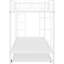Lit simple superposé au dessus d'un lit gigogne en blanc - Pièce moderne additionnelle pour chambre fonctionnelle