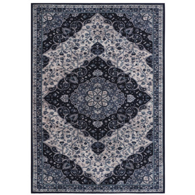 Tapis oriental cobalt touffeté Munz
