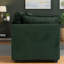 Canapé modulaire moderne en chenille 2 places, vert antique, confort de salon