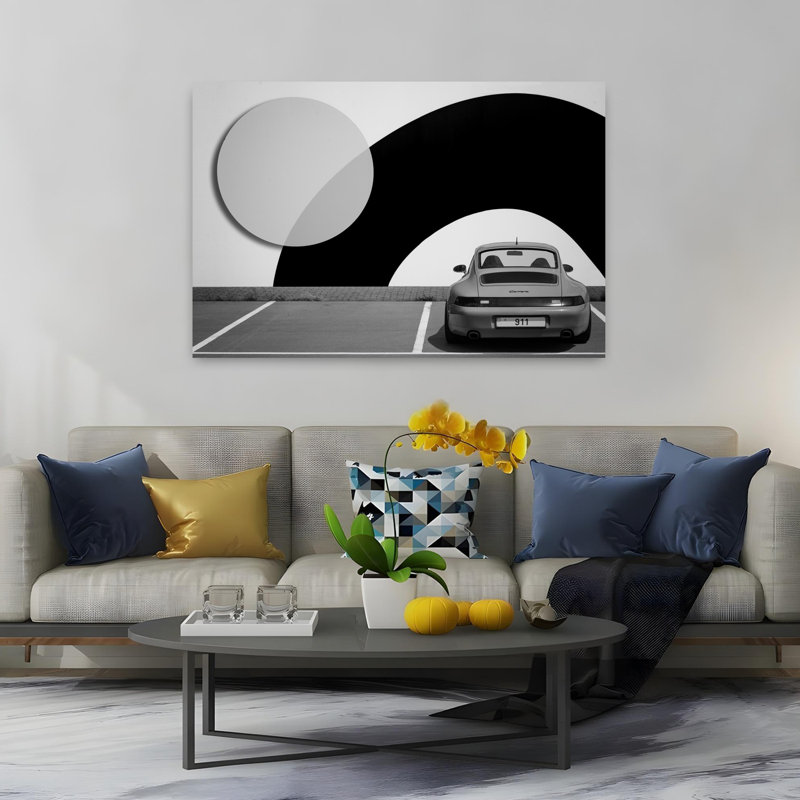 Art contemporain, art géométrique classique abstrait, H 40 po x l 60 po