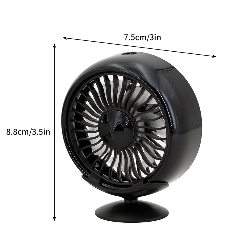 Ventilateur de voiture kbndieu, Black