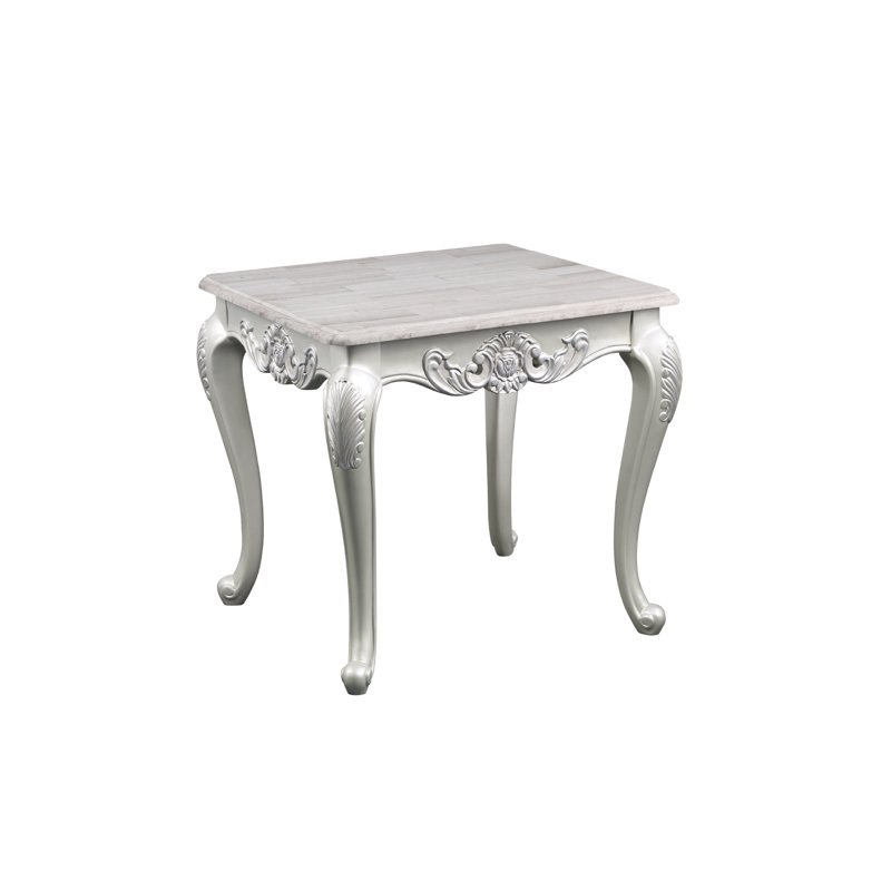 Table de bout argentée décorative - Rehaussez l'ambiance de votre espace de vie