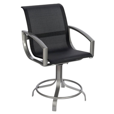 Metropolis Outdoor Swivel Bar Stool