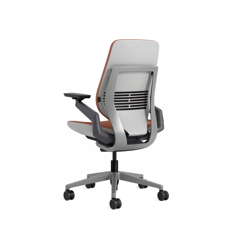 Steelcase Gesture Task Chair, Light, Hard Floor, Persimmon