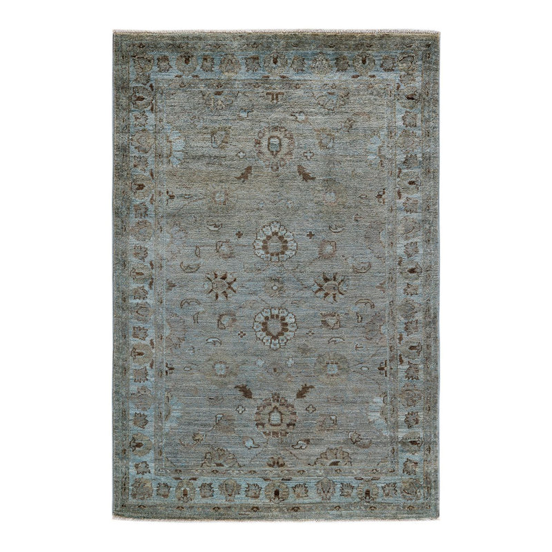 Tapis gris nouvel âge 3 pi 10 po x 5 pi 10 po Cynthiaa