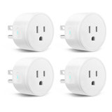Smart Plug Works WiFi Smart Outlet with Alexa and Google Home 4-Pack White