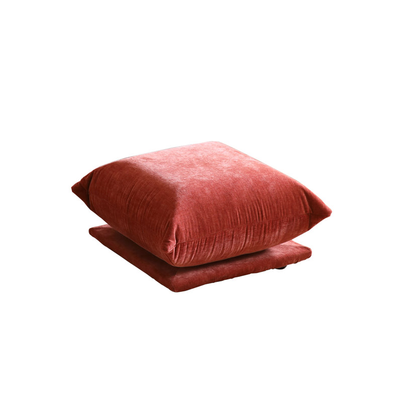 Repose-pieds rembourré Cath, Rouge