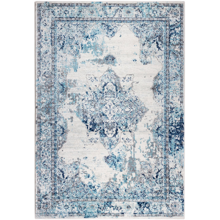 Tapis oriental bleu Ascutney