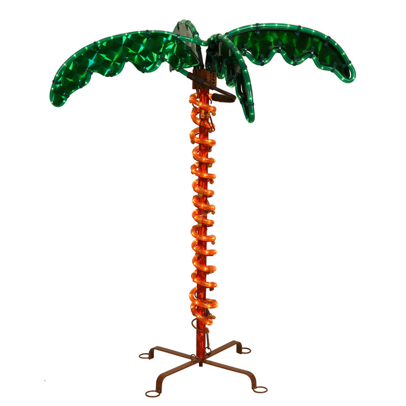 Palm Tree Lighted Display, 21" H x 19" W x 17" D