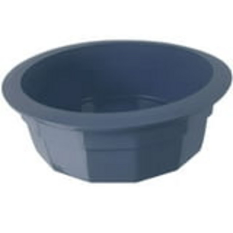 Small Crock Dog Bowl, Blue 3 Pack