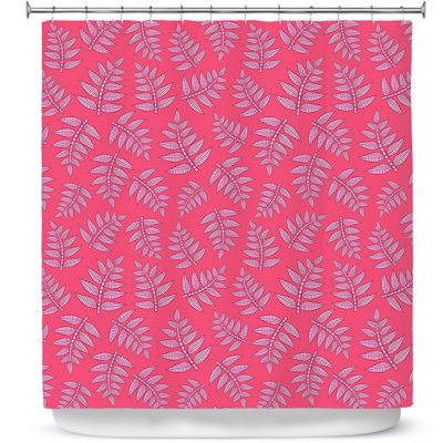 Rideau de douche simple kenia leaves