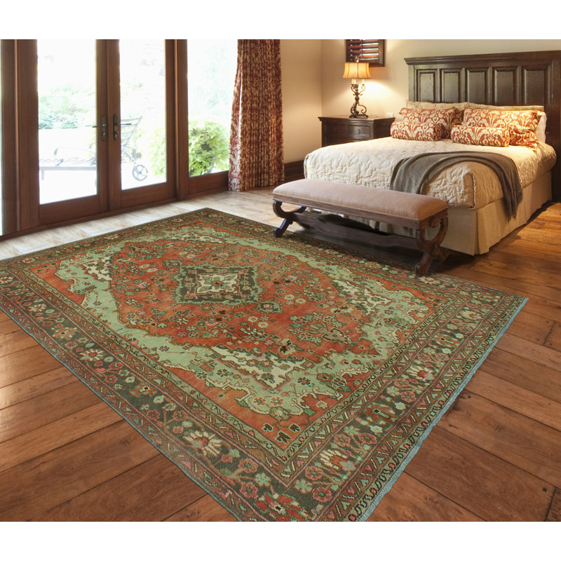 Tapis rouille finement vieilli Kaymoni