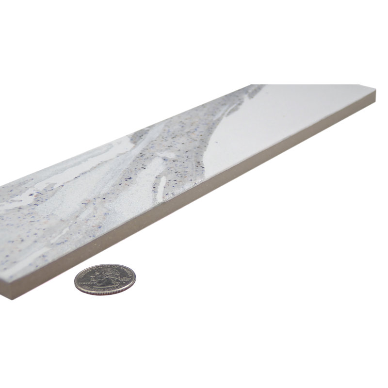 Amala 30 In. X 12 In. Glossy/Matte Porcelain Wall Tile (6.3 Sq. Ft./Case), Cloud