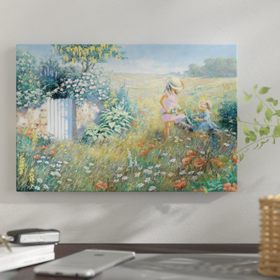 «Out the garden», reproduction sur toile